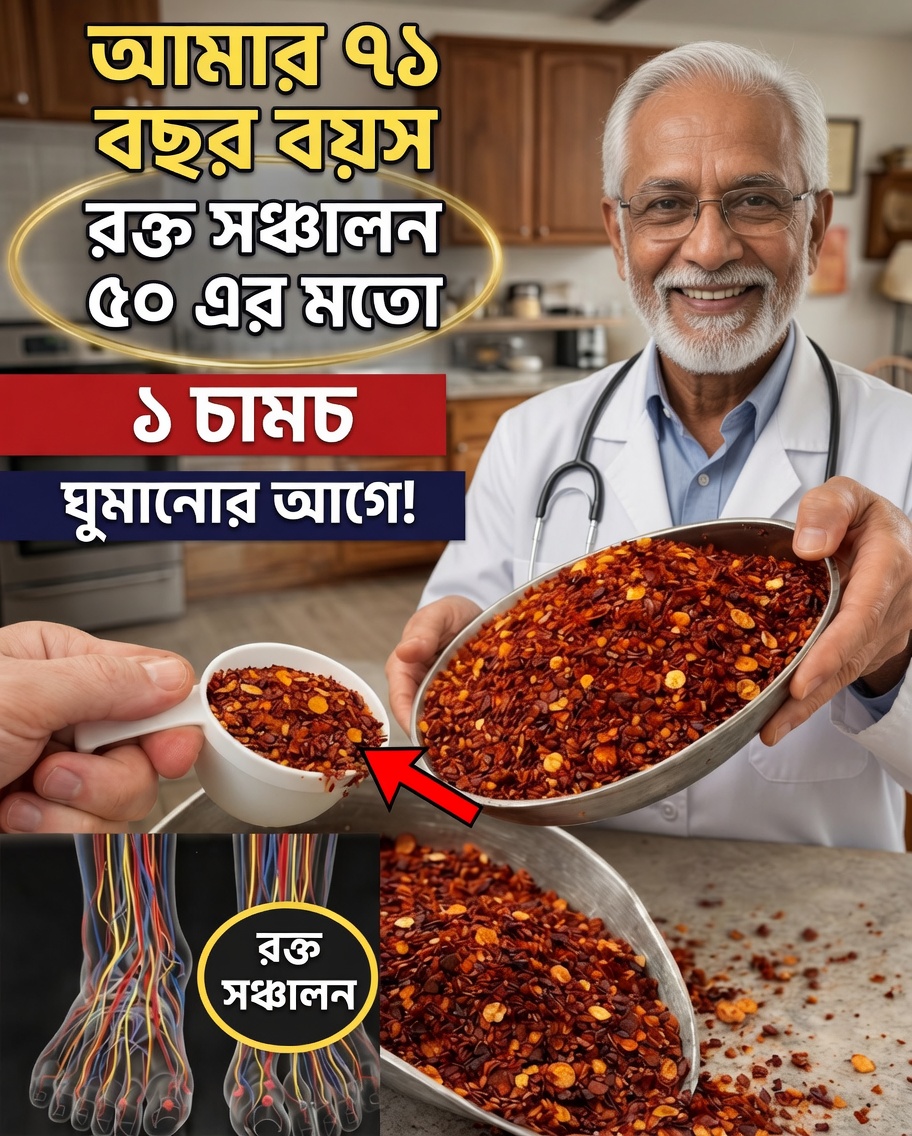 বয়স্করা: ঘুমানোর আগে একটি সাধারণ মসলা কি পা ও পায়ের পাতার রক্তসঞ্চালন উন্নত করতে পারে?