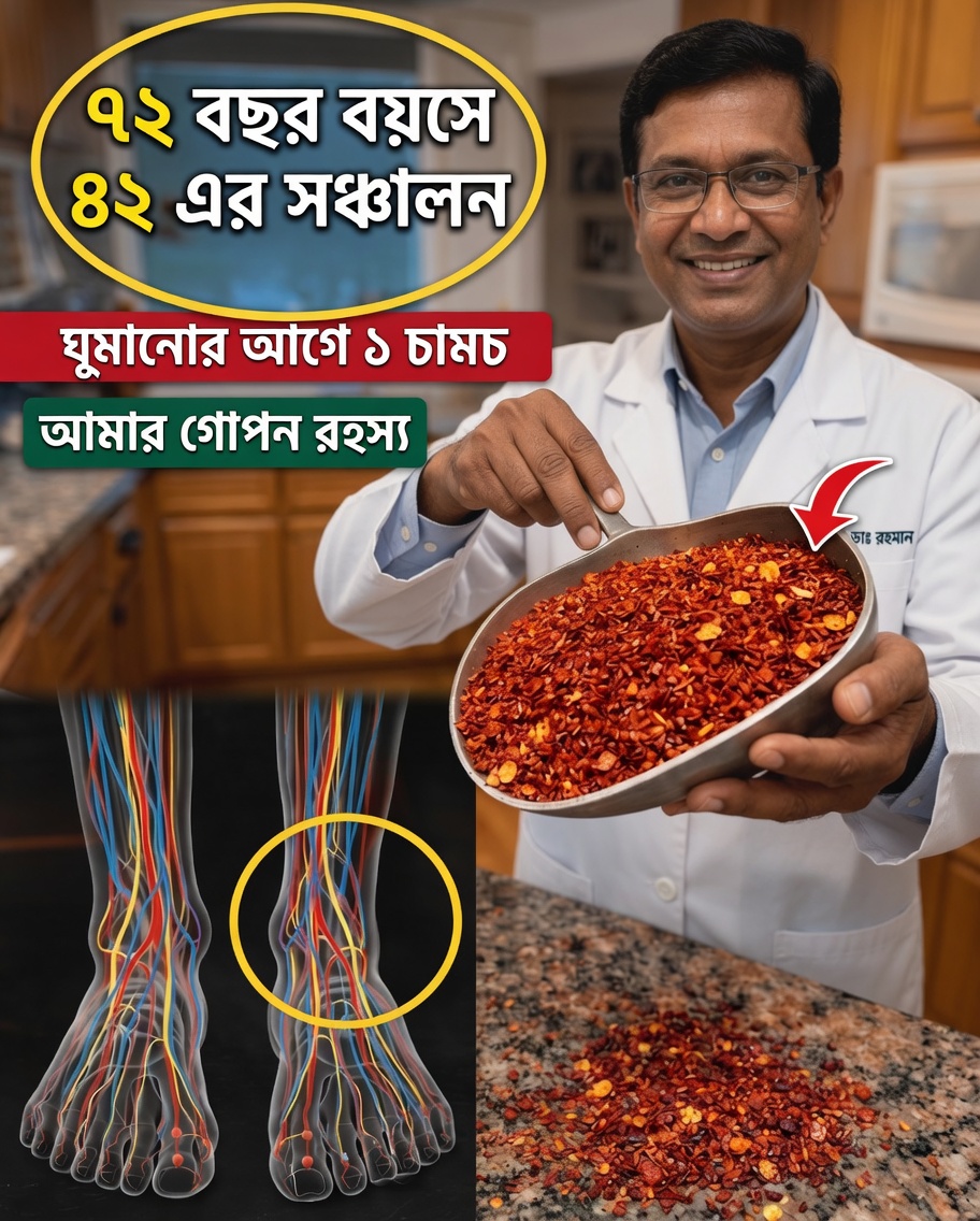 বয়স্করা: শোবার আগে একটি সহজ মশলা কি পা ও পায়ের পাতায় রক্তসঞ্চালন উন্নত করতে সাহায্য করতে পারে?