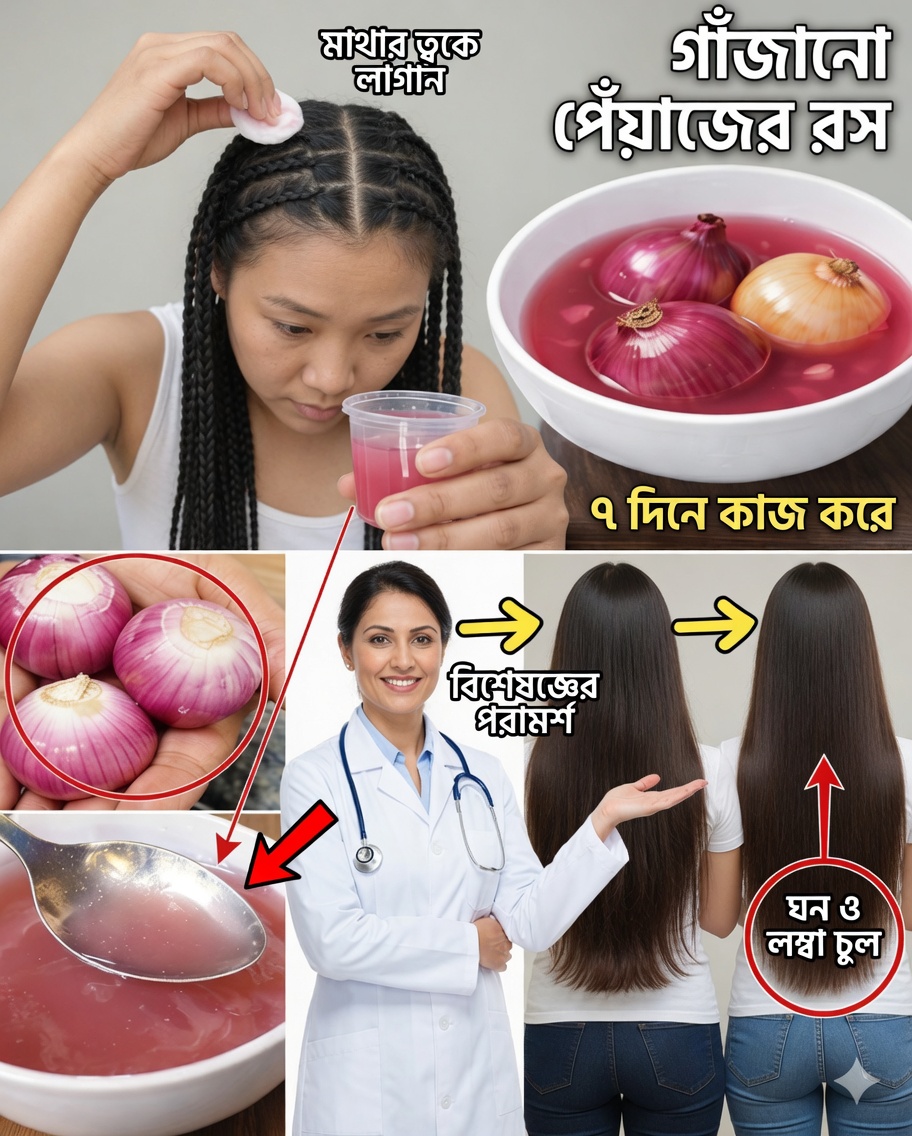 ফারমেন্টেড পেঁয়াজের রস: আরও ঘন, শক্তিশালী ও দ্রুত বৃদ্ধি পায় এমন চুলের জন্য প্রাকৃতিক গোপন রহস্য