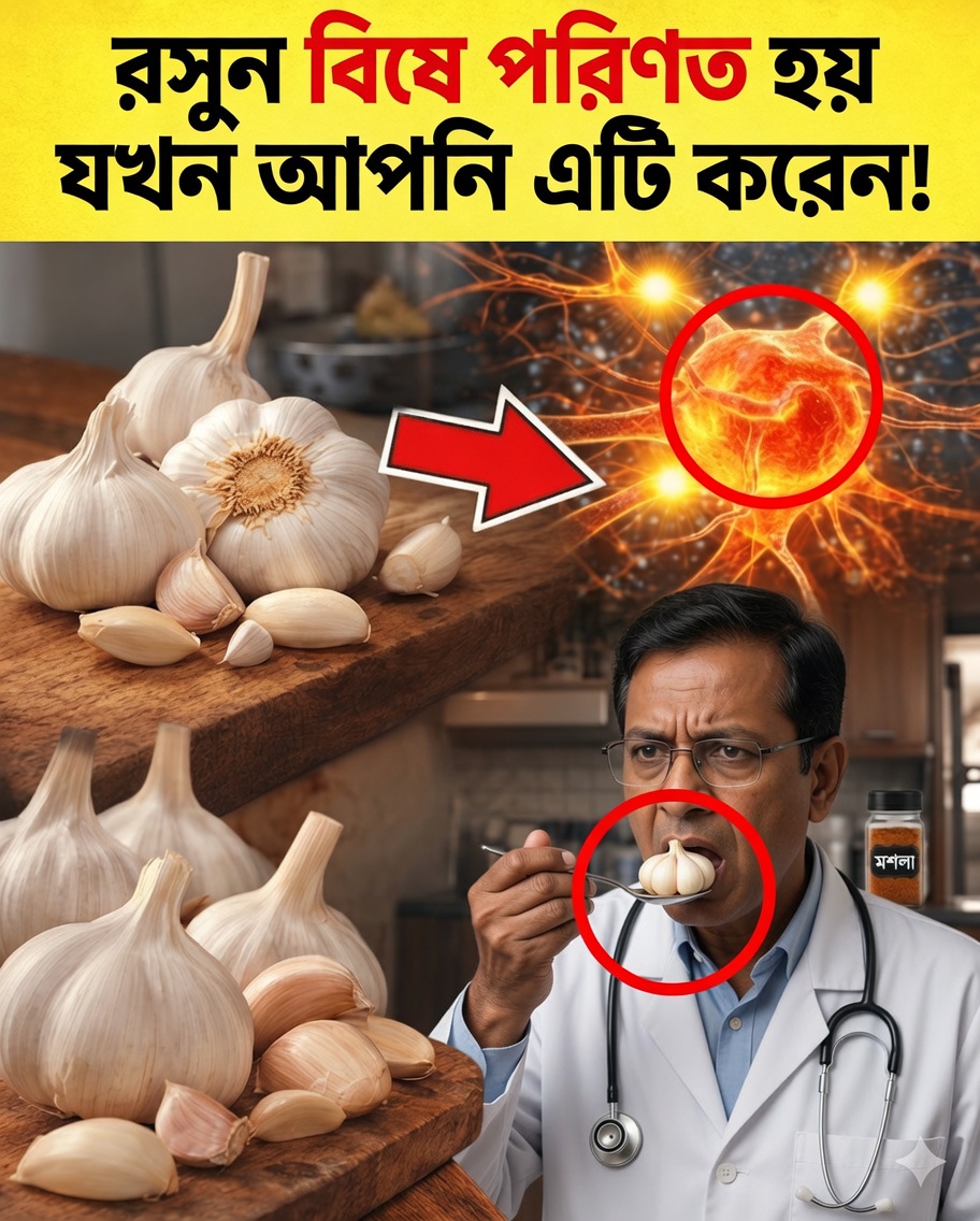 রসুন স্বাস্থ্যের জন্য খান – কিন্তু ৫০-এর পর কখনোই এই ৭টি মারাত্মক ভুল করবেন না