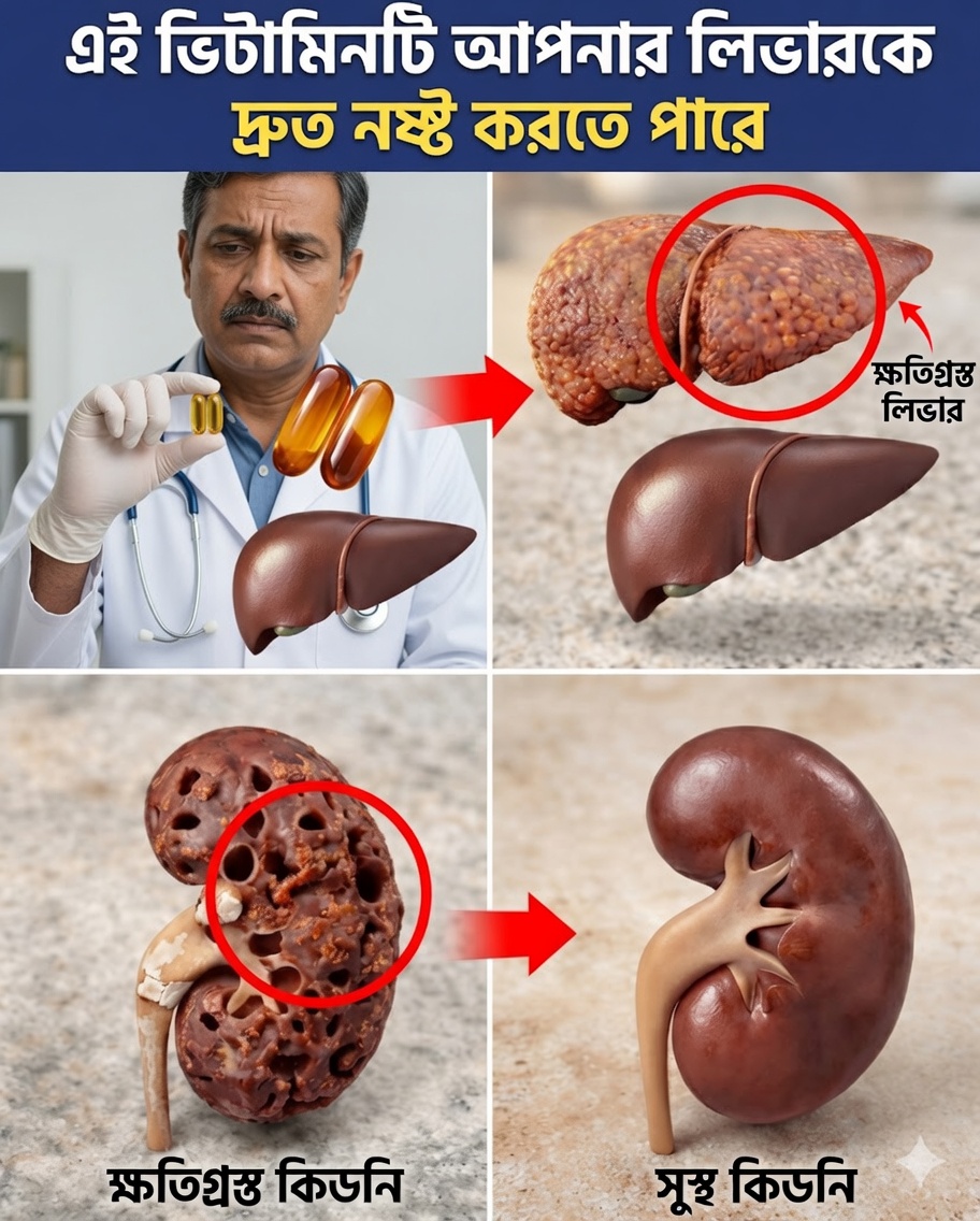 চমকপ্রদ সত্য: আপনার দৈনিক ভিটামিনগুলো নীরবে আপনার অঙ্গপ্রত্যঙ্গের ক্ষতি করতে পারে