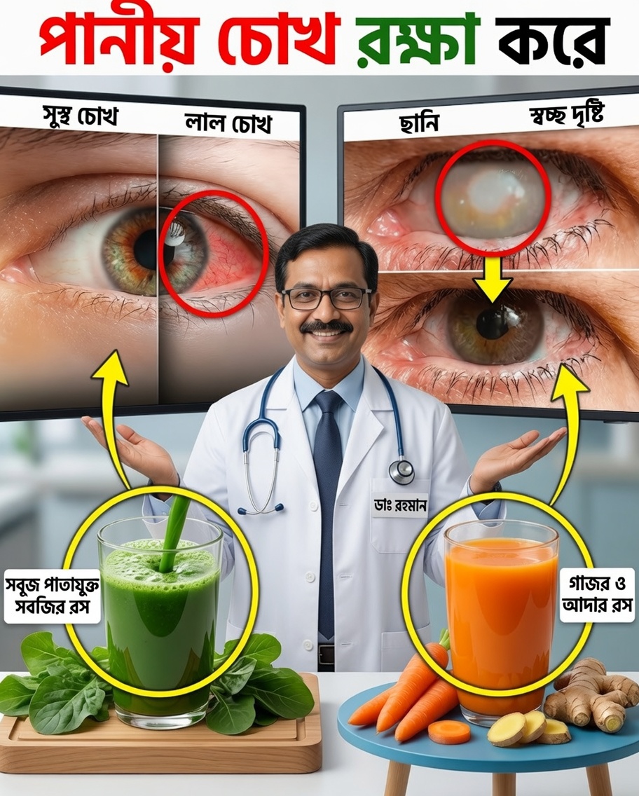 চোখের সুরক্ষা এবং প্রাকৃতিকভাবে দৃষ্টিশক্তি উন্নত করতে ৮টি অলৌকিক পানীয়