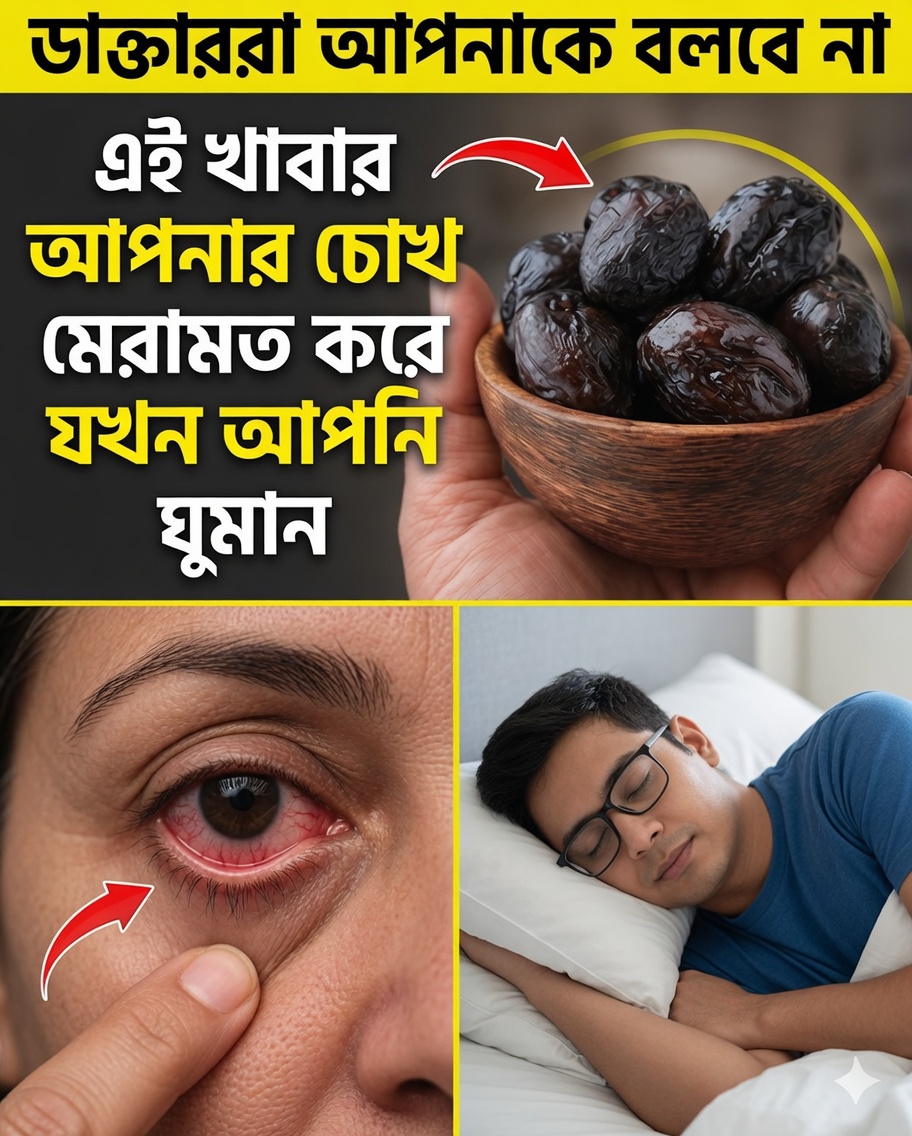 বয়স্করা: ঘুমানোর আগে এই ৩টি খাবার খান—চোখ মেরামত করতে এবং রাতে দৃষ্টিশক্তি উন্নত করতে