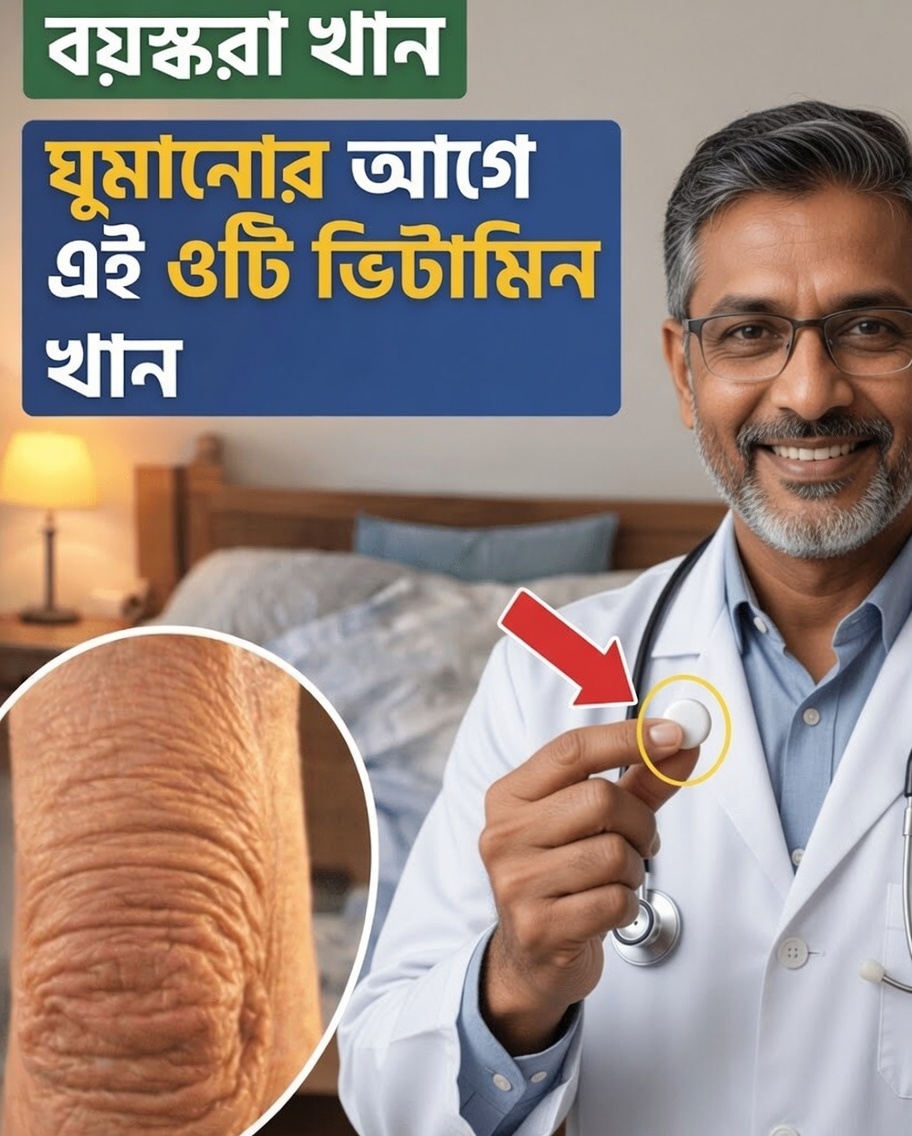 ৬০ বছরের পর পা মজবুত করতে এবং স্নায়ুর স্বাস্থ্যকে সহায়তা করতে পারে এমন ৩টি রাতের ভিটামিন