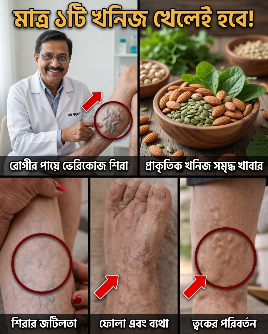 শিরাগুলোকে শক্তিশালী করে এবং প্রাকৃতিকভাবে ভ্যারিকোজ শিরার দৃশ্যমানতা কমাতে সহায়তা করতে পারে এমন ১ নম্বর ভিটামিন