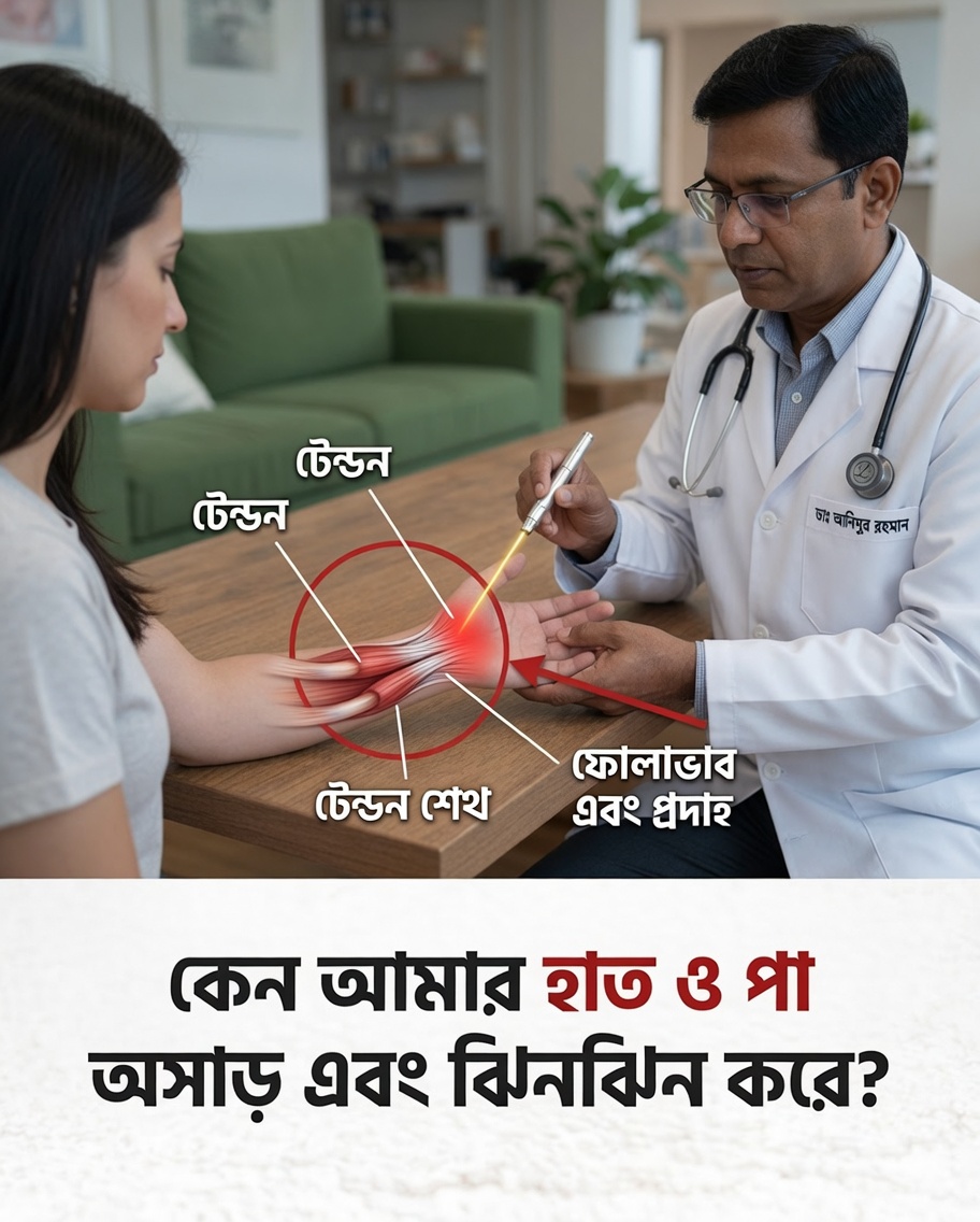 আপনার হাত ও পা কি প্রায়ই অবশ হয়ে যায় বা ঝিনঝিন করে? দেখুন আপনার শরীর আপনাকে কী বলতে চাইছে