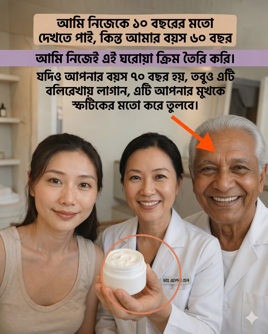 ৩ উপাদানের বেকিং সোডা-যুক্ত নাইট ক্রিম, যা বয়স্করা রাত থেকে দিন পর্যন্ত আরও মসৃণ ও উজ্জ্বল ত্বকের জন্য দারুণ পছন্দ করছেন