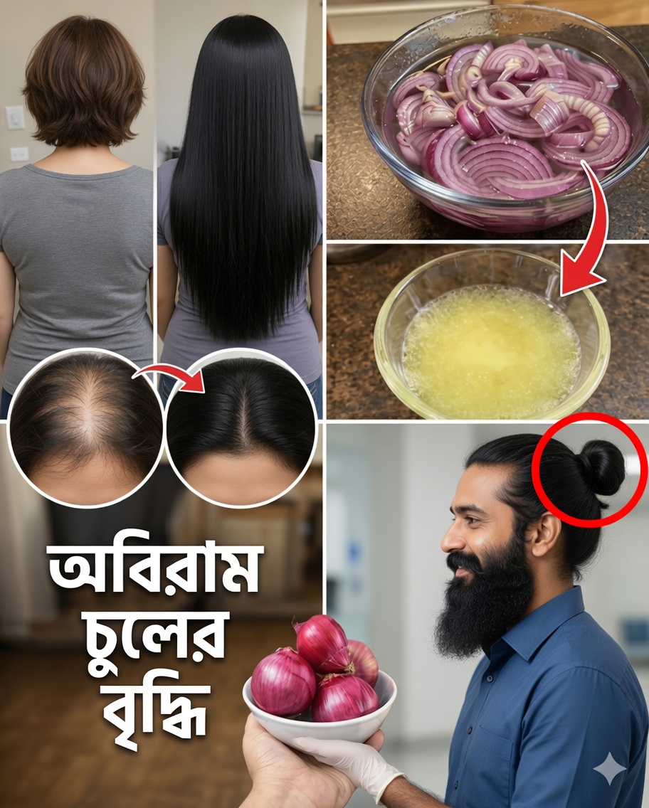পেঁয়াজ দিয়ে কীভাবে চুল আরও লম্বা ও ঘন করবেন: প্রায় কেউই জানে না এমন প্রাচীন কৌশল