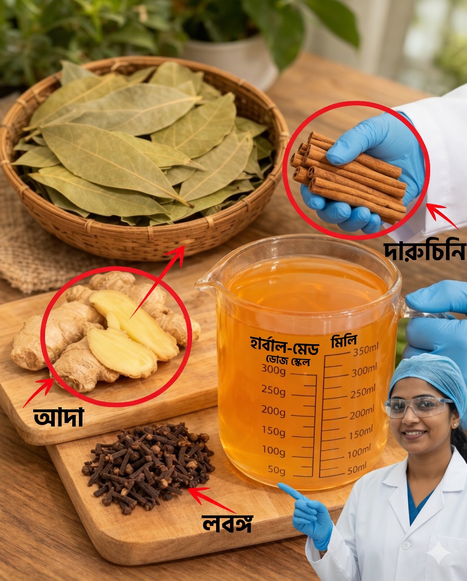 আদা, তেজপাতা, দারুচিনি ও লবঙ্গের চায়ের প্রশান্তিদায়ক শক্তি আবিষ্কার করুন