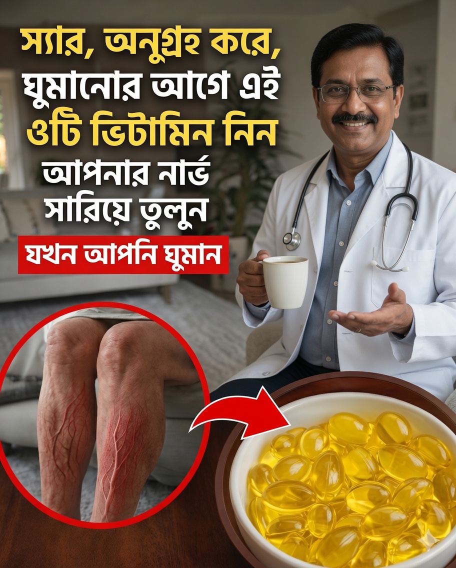 ঘুমানোর সময় ৬০-এর পর পা শক্তিশালী করতে সাহায্য করতে পারে এমন ৩টি রাতের ভিটামিন