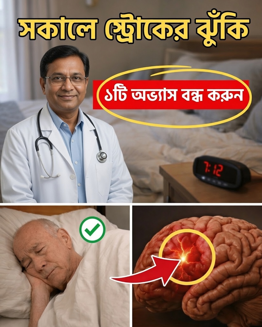 স্ট্রোকের ঝুঁকি শুরু হয় প্রতিটি সকালে: এটি এড়াতে পারে এমন ১টি অভ্যাস