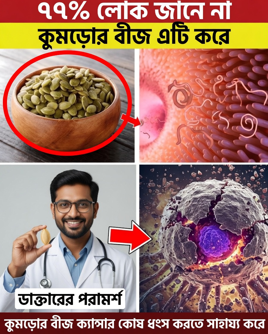 প্রতিদিন কুমড়োর বীজ খান – একটি সহজ অভ্যাস যা প্রাকৃতিকভাবে আপনার স্বাস্থ্যকে বদলে দিতে পারে