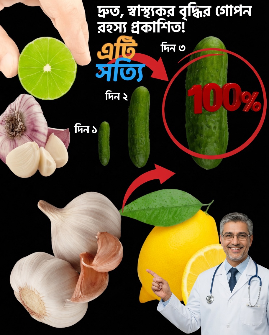 রসুন, লেবু ও শসার পাওয়ার ড্রিঙ্ক: শক্তি ও প্রাণশক্তি ফিরিয়ে আনতে এক প্রাকৃতিক গোপন রহস্য