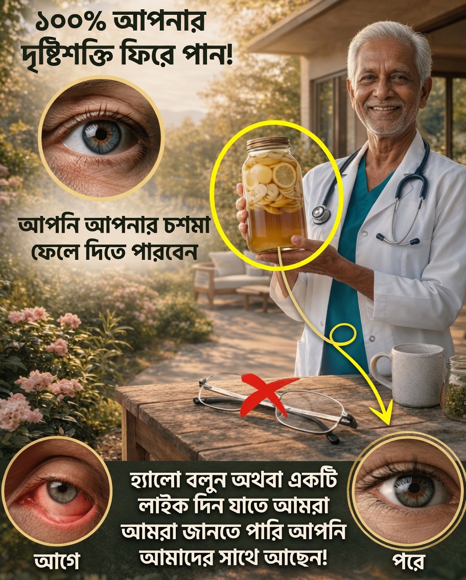 প্রাকৃতিকভাবে আপনার চোখের স্বাস্থ্য সমর্থনে একটি সহজ ঘরোয়া পানীয়: লেবু, মধু ও রসুনের রেসিপি