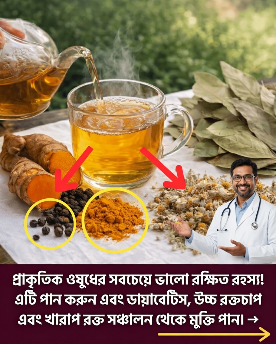 একটি শান্তিদায়ক হার্বাল পানীয় আবিষ্কার: কীভাবে হলুদ, তেজপাতা এবং কালো মরিচ দৈনন্দিন সুস্থতাকে সহায়তা করতে পারে