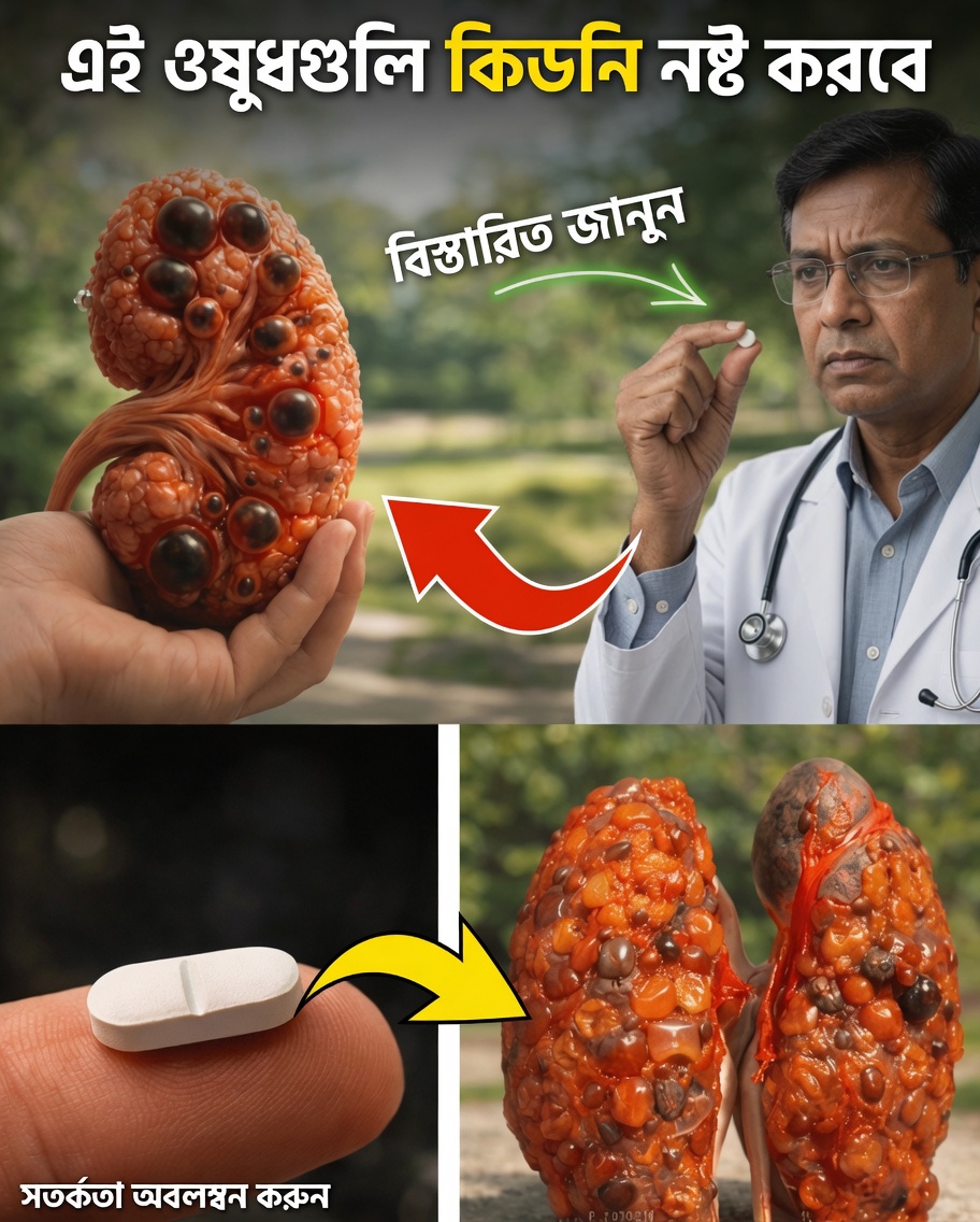 আপনি কি এই ১০টি সাধারণ ওষুধ সেবন করছেন, যা সময়ের সাথে আপনার কিডনিকে প্রভাবিত করতে পারে?