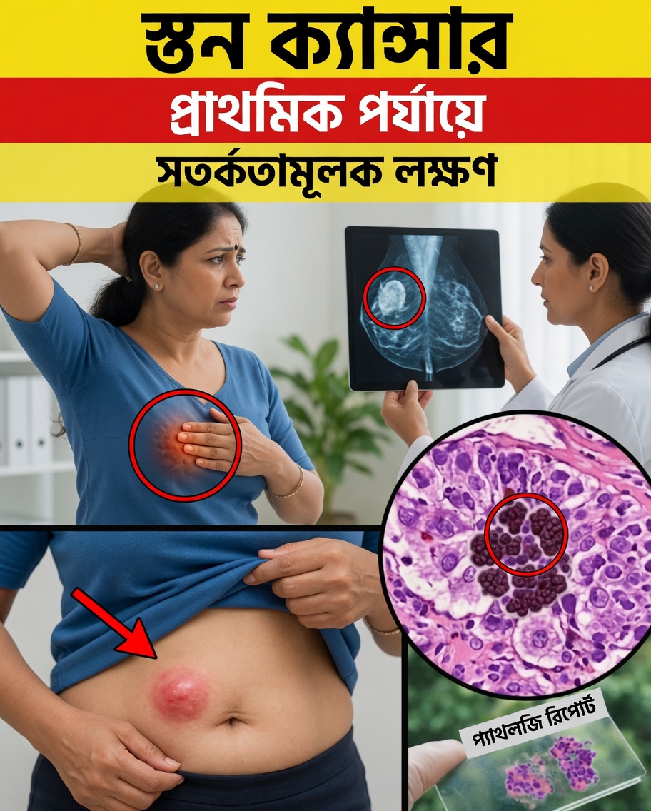 স্তন ক্যান্সারের ১০টি সতর্ক সংকেত ও উপসর্গ যা আপনাকে আজই জানা দরকার