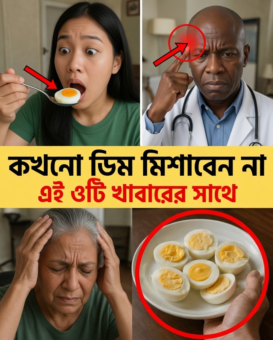 বয়স্কদের জন্য সতর্কতা: ডিমের সঙ্গে ৩টি সাধারণ সংমিশ্রণ যা আপনার এড়ানো উচিত