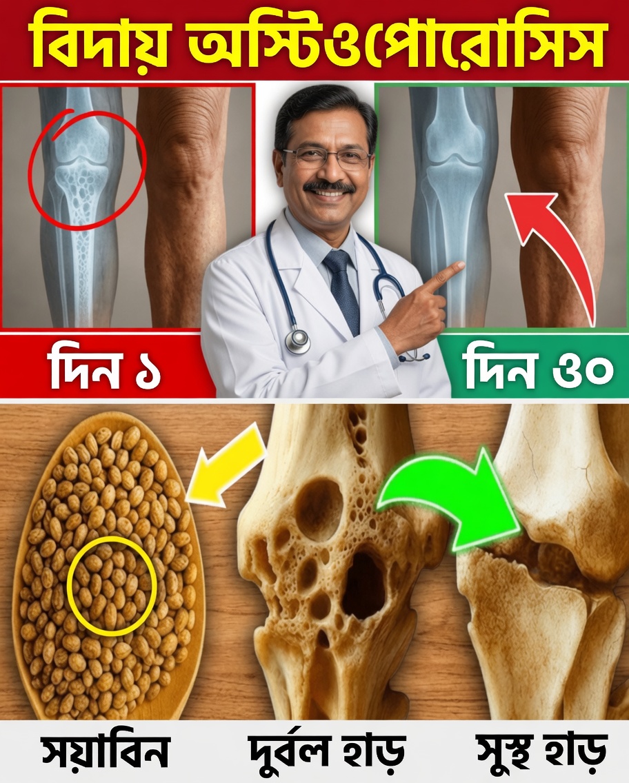 জাপানের সবচেয়ে বয়স্ক ডাক্তারের গোপন রহস্য: হাড়ের শক্তি পুনর্গঠন এবং অস্টিওপোরোসিস উল্টে দিতে ১৫টি প্রাকৃতিক উপায়