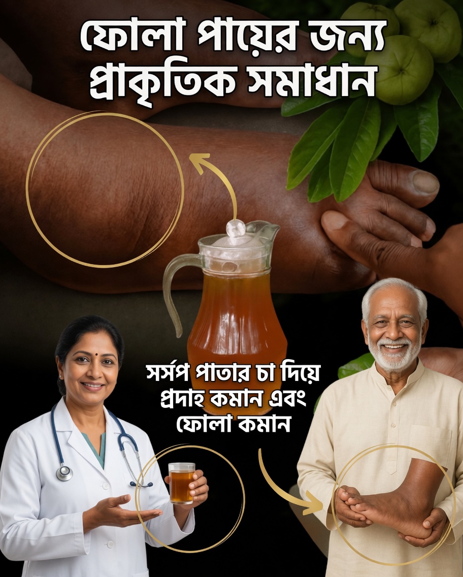 ফোলা পা শান্ত করতে প্রাকৃতিক গোপন উপায়: পেয়ারা পাতার চা—যা উপেক্ষা করা উচিত নয়