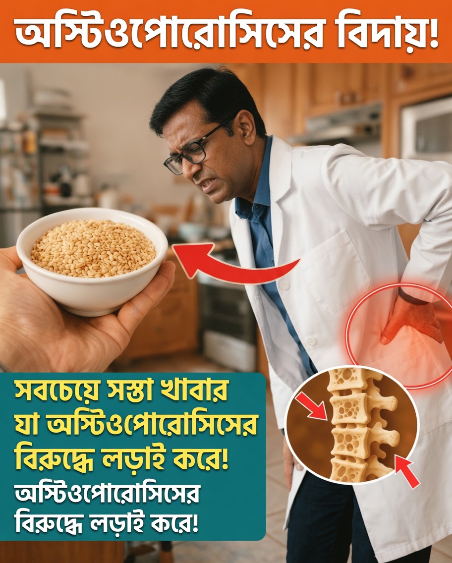 ৬০-এর পর অস্টিওপোরোসিস মোকাবিলার জন্য সবচেয়ে সস্তা খাবার — যা বেশিরভাগ বয়স্ক মানুষই উপেক্ষা করেন!