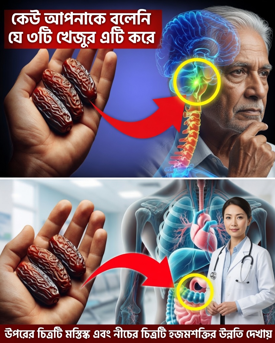 ৩০ দিন ধরে প্রতিদিন ৩টি খেজুর খান: শক্তি, হজমশক্তি ও মুড বদলে দিতে পারে এমন সহজ প্রাকৃতিক অভ্যাস