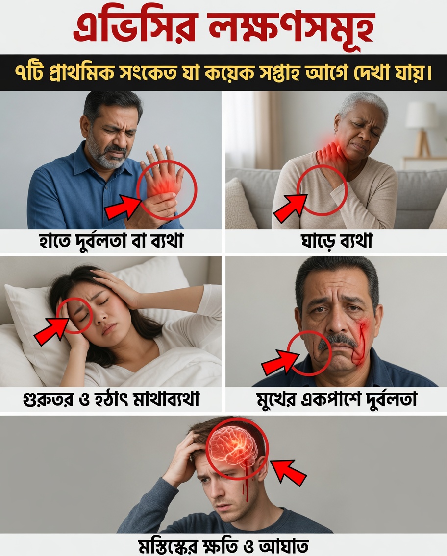 এভিসির ৯টি প্রাথমিক লক্ষণ যা ১ সপ্তাহ আগে পর্যন্ত দেখা দিতে পারে – আপনার শরীর কী বোঝাতে চাইছে