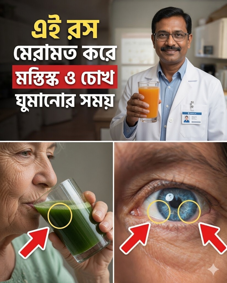 ঘুমানোর সময় দৃষ্টিশক্তি উন্নত ও স্মৃতিশক্তি শক্তিশালী করতে শীর্ষ ৫টি প্রাকৃতিক জুস