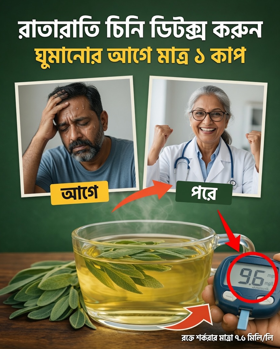 এটা প্রতিদিন পান করুন এবং চিনি উধাও হয়ে যাবে! ডায়াবেটিস নিয়ন্ত্রণে সহায়ক প্রাকৃতিক পানীয়