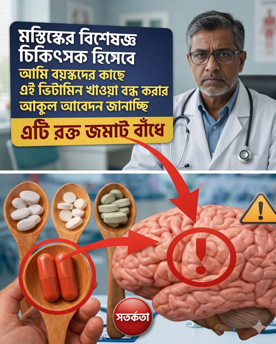 একজন ডাক্তার হিসেবে, আমি হতবাক: এই ভিটামিনটি রাতারাতি স্ট্রোকের ঝুঁকি বাড়িয়ে দিতে পারে