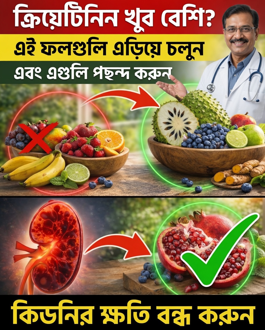 Níveis Elevados de Creatinina? আবিষ্কার করুন ৪টি ফল, যা আপনি রাতে খেতে পারেন আপনার শরীরের প্রাকৃতিক ডিটক্সিফিকেশনকে সহায়তা করতে