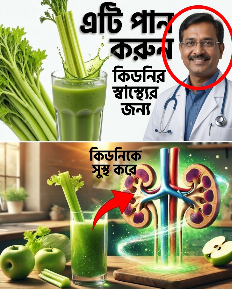 ২ মাস প্রতিদিন সেলারি জুস পান করুন: উন্নত হজমশক্তি, বেশি শক্তি ও উজ্জ্বল ত্বকের জন্য একটি সহজ প্রাকৃতিক অভ্যাস