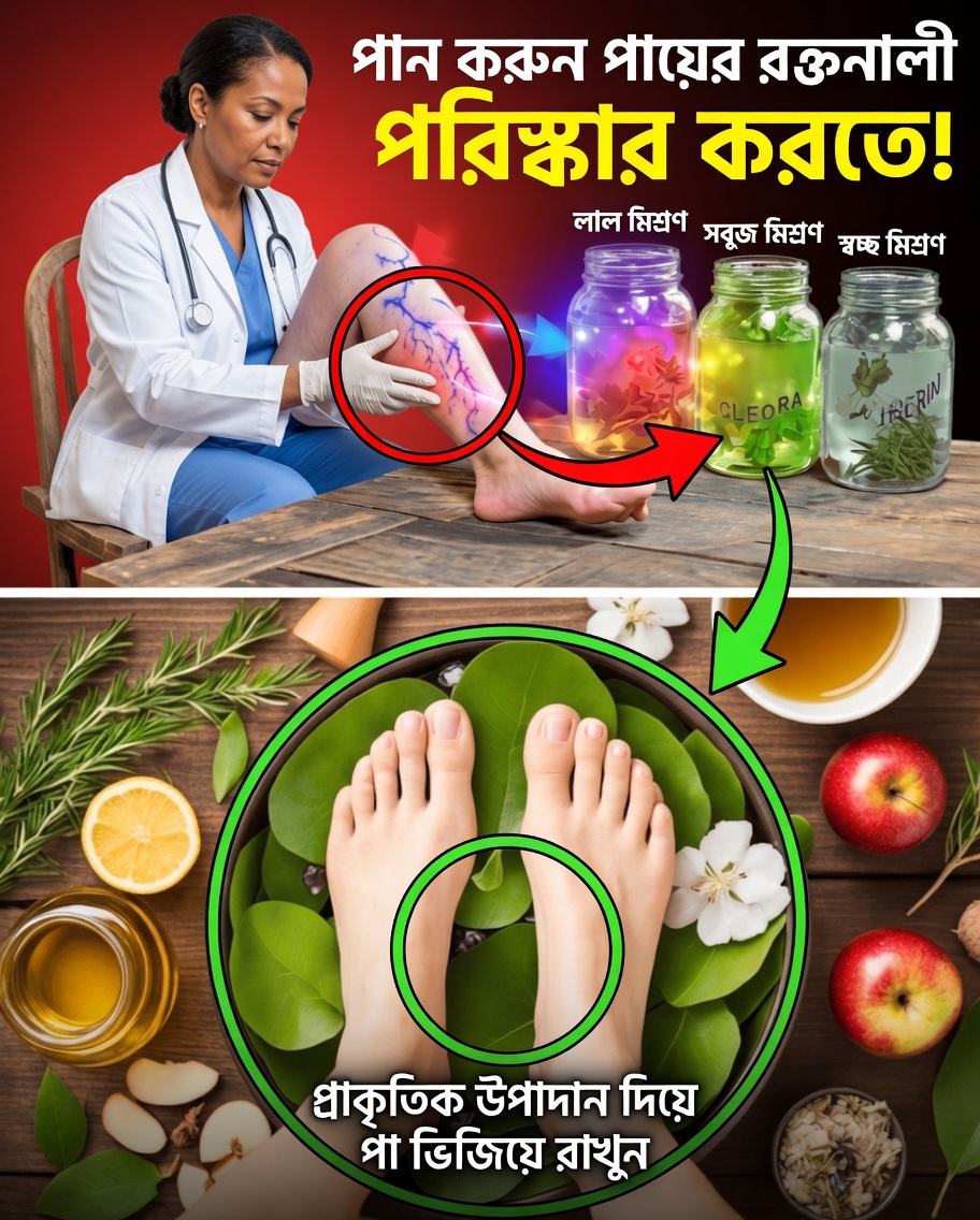 পায়ের রক্তসঞ্চালন ও রক্তপ্রবাহ বাড়াতে শীর্ষ ৫টি প্রাকৃতিক পানীয় (বারবারা ও’নিল থেকে অনুপ্রাণিত)