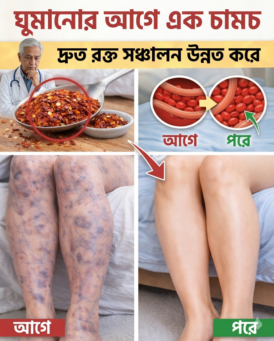 শিরোনাম: হালকা পা নিয়ে ঘুম থেকে উঠুন: রক্তসঞ্চালনে সহায়তা করতে পারে এমন ৬টি রাতের খাবার (+ ৩ রাতের সহজ পরীক্ষা)