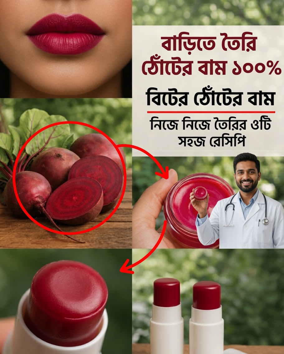 ঘরোয়া বিটের লিপ বাম: নরম ও গোলাপি ঠোঁটের জন্য একটি প্রাকৃতিক গোপন রহস্য আবিষ্কার করুন