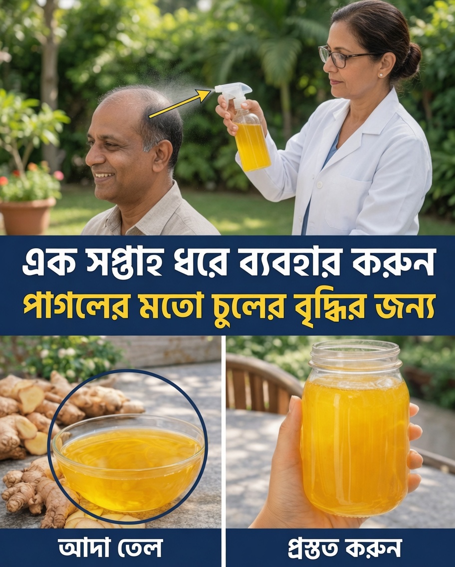 আমার দাদী যে সহজ ঐতিহ্যবাহী আদা স্প্রে রেসিপির শপথ করতেন, যা চুলকে স্বাস্থ্যকর ও প্রাণবন্ত রাখে, তা আবিষ্কার করুন