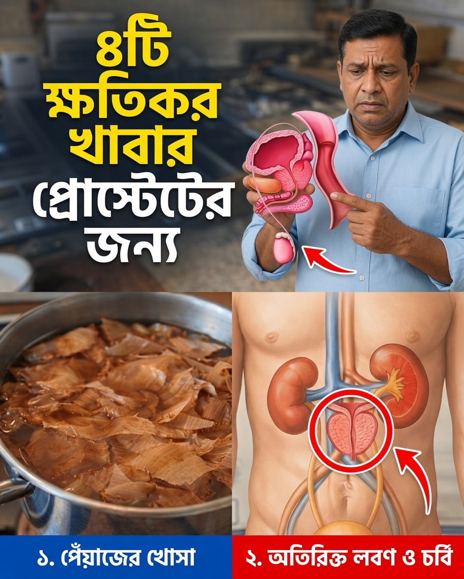 প্রোস্টেটের জন্য সবচেয়ে ক্ষতিকর ৮টি খাবার – আরাম পেতে এখনই এড়িয়ে চলুন