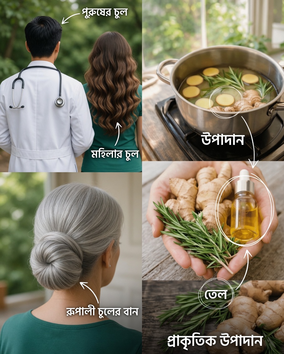 একটি সহজ আদা ও রোজমেরি ধোয়া দিয়ে কীভাবে আরও লম্বা ও ঘন চুলের বৃদ্ধি উদ্দীপিত করবেন