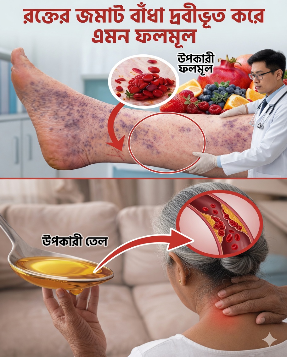 রক্ত জমাট স্বাভাবিকভাবে গলাতে এবং রক্ত সঞ্চালন উন্নত করতে সাহায্যকারী শীর্ষ ৮টি ফল
