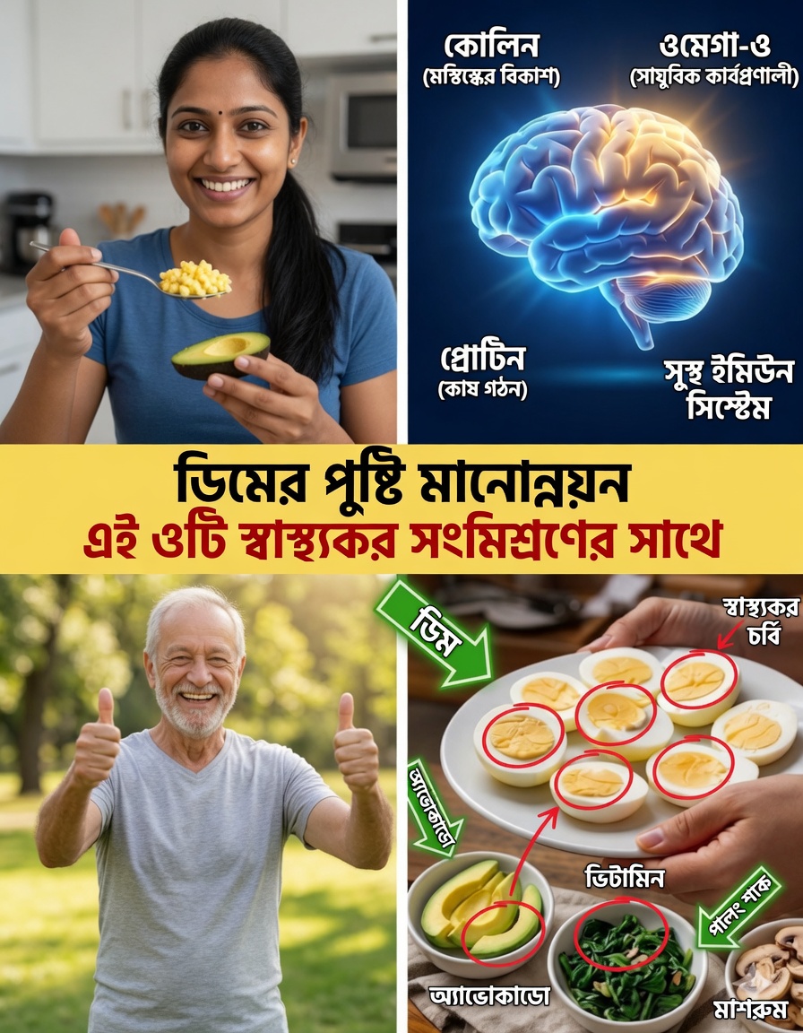 বয়স্কদের জন্য সতর্কতা: ৩টি সাধারণ খাবার যা ডিমের সঙ্গে কখনোই মেশাবেন না