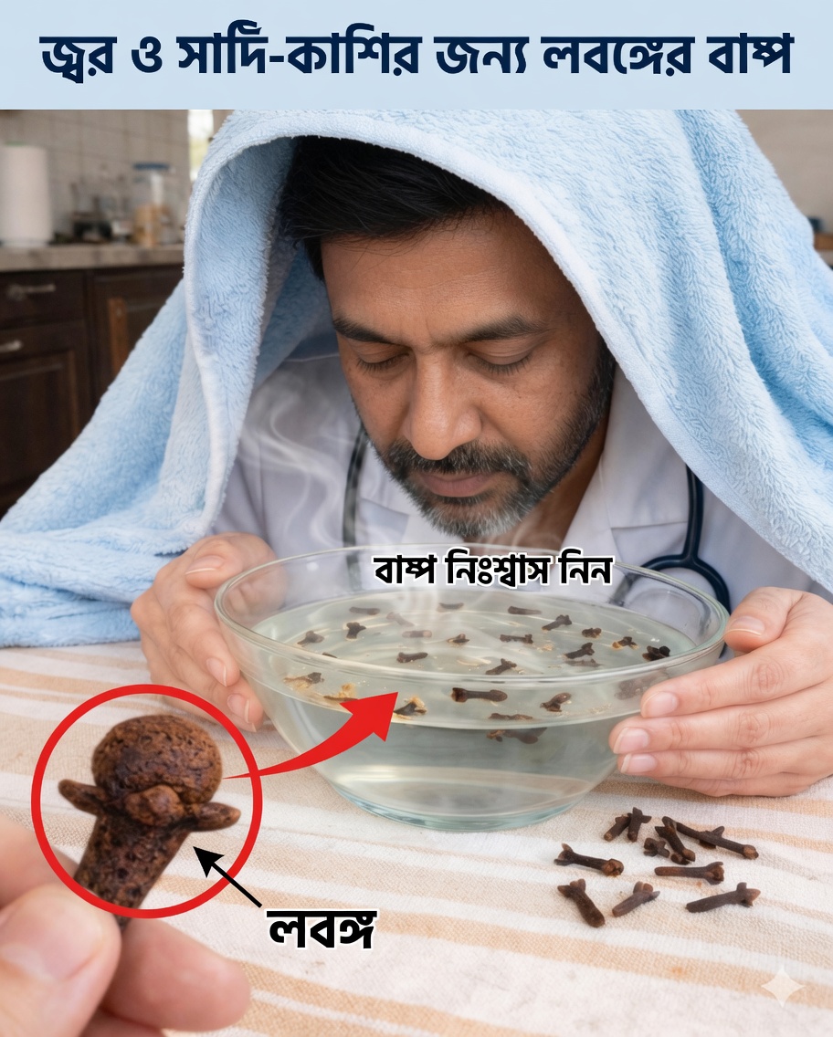 লবঙ্গ দিয়ে বাষ্প ইনহেলেশনের শক্তি: মিনিটের মধ্যেই শ্বাসযন্ত্রের স্বস্তি (ঘণ্টার নয়)