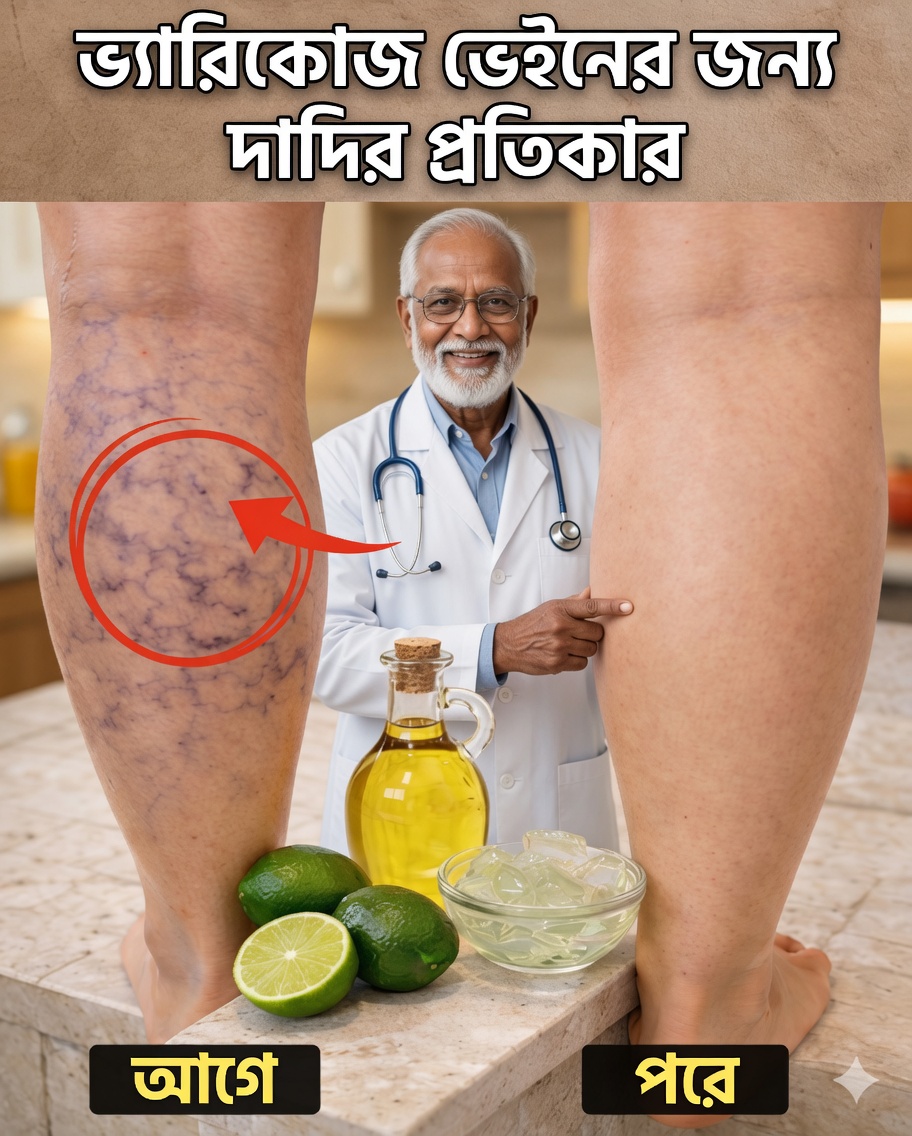 ভেরিকোস ভেইনের জন্য দাদির গোপন প্রতিকার: অ্যালোভেরা, আপেল সিডার ভিনেগার ও লেবুর গুণাগুণ প্রকাশিত