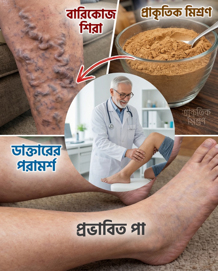 ভ্যারিকোস শিরা কমাতে এবং রক্তসঞ্চালন উন্নত করতে সাহায্যকারী ১০টি প্রাকৃতিক উপায়