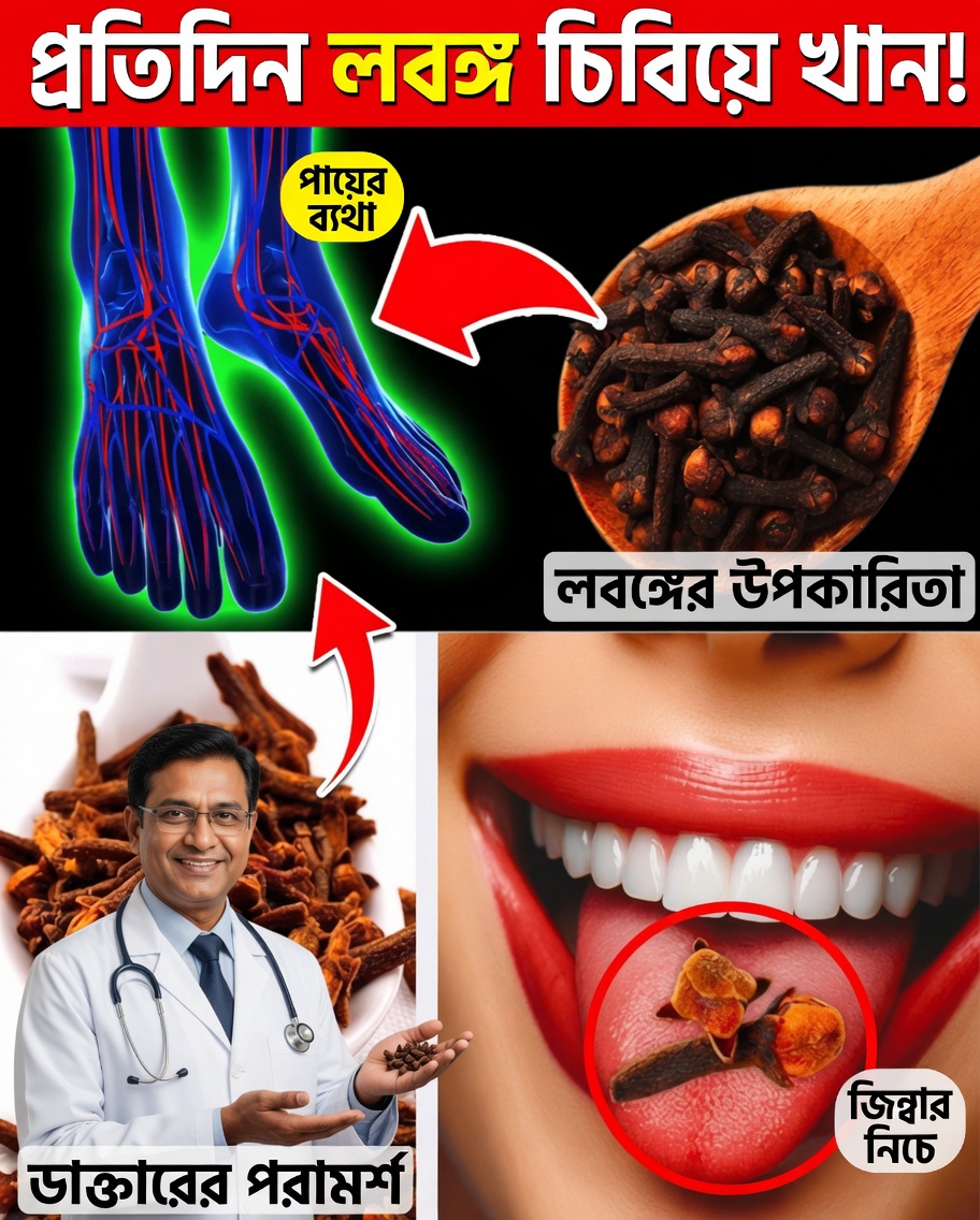 প্রতিদিন একটি লবঙ্গ চিবিয়ে খান এবং স্বাভাবিকভাবে আপনার স্বাস্থ্য বদলে ফেলুন