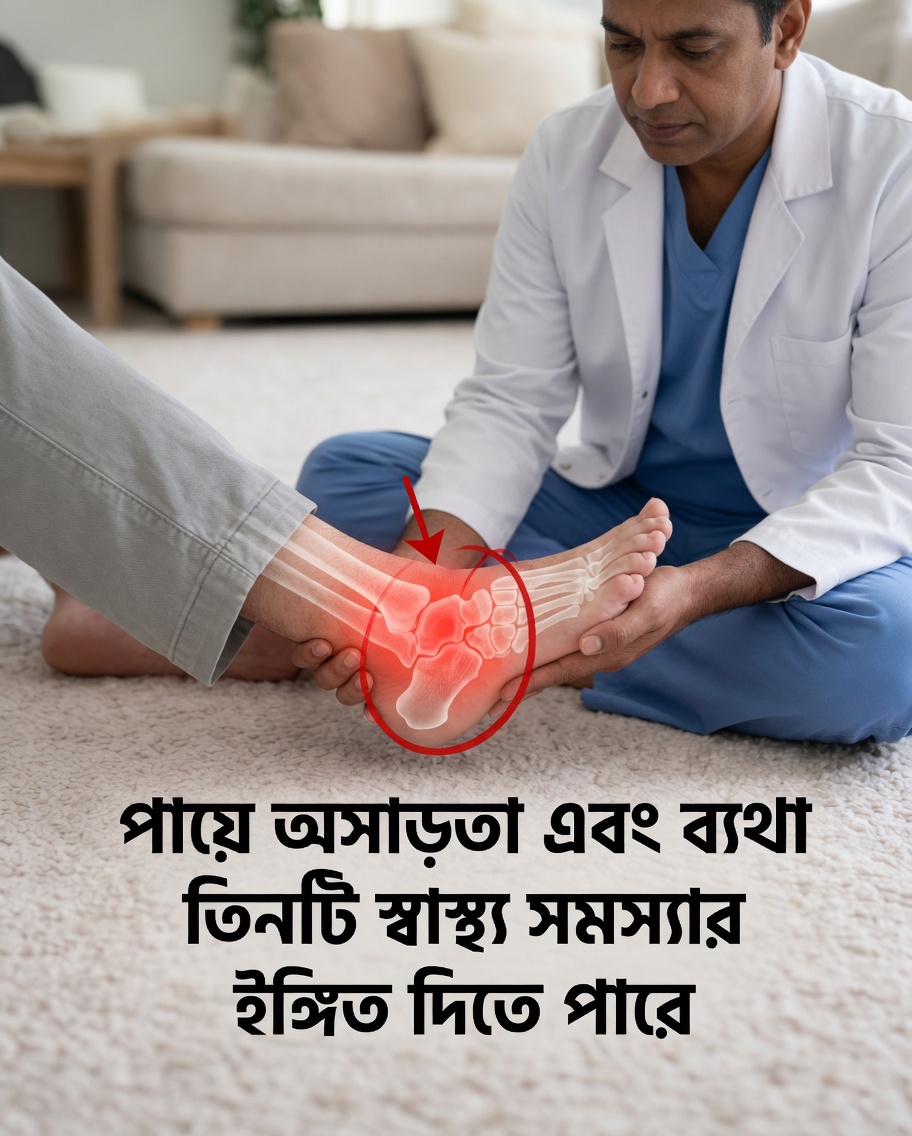 পায়ে অবশভাব ও ব্যথা: ৩টি স্বাস্থ্যসমস্যা যা আপনি উপেক্ষা করবেন না