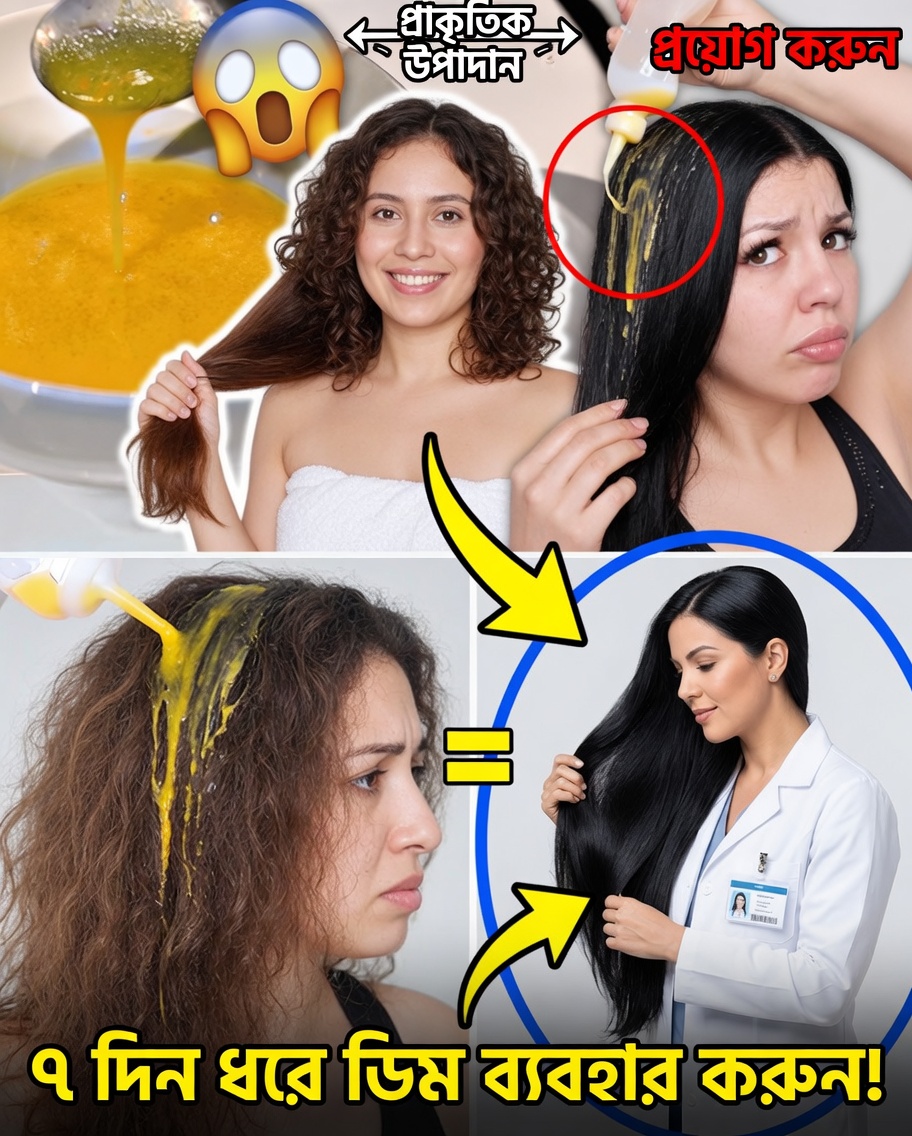 ডিম ও জলপাই তেলের শক্তিতে চুলের বৃদ্ধি উন্মুক্ত করুন