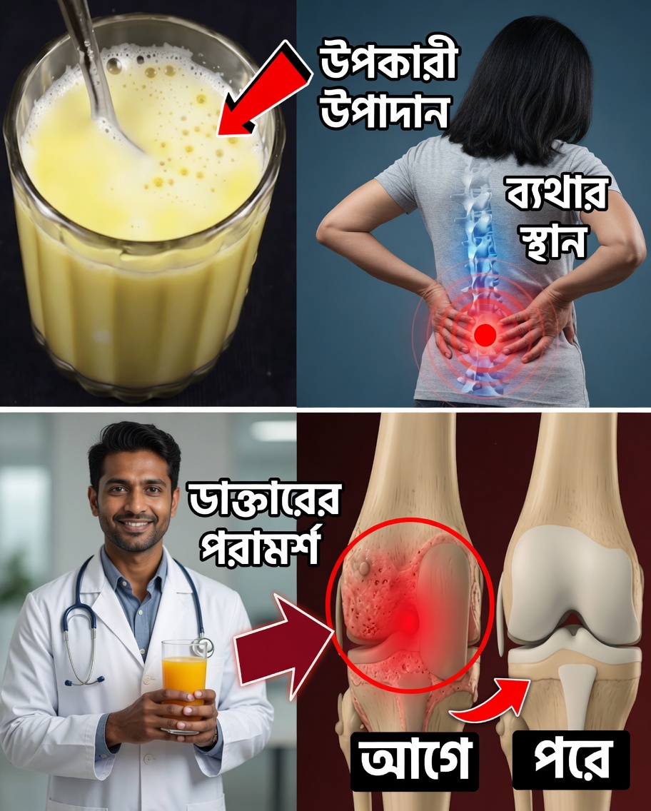 হাঁটুর ব্যথা উপশম শুরু হোক এই শক্তিশালী প্রাকৃতিক পানীয় দিয়ে