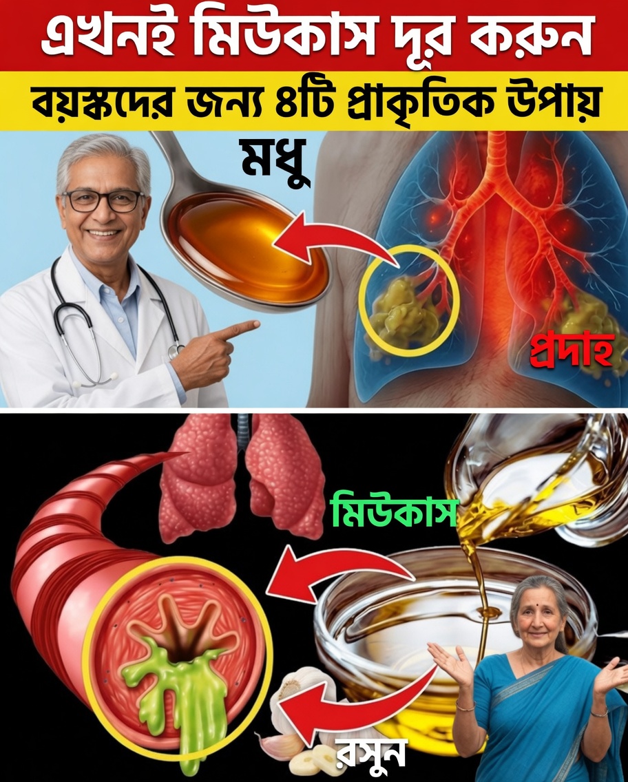 জাপানের ৯২ বছর বয়সী চিকিৎসকের সতর্কবার্তা: এখনই কফ পরিষ্কার করুন, নইলে ৬০-এর পর ফুসফুসের শক্তি হারানোর ঝুঁকি (সত্যিই কার্যকর প্রাকৃতিক উপায়)
