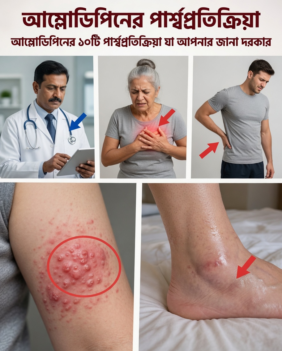 অ্যামলোডিপিনের ১০টি লুকানো পার্শ্বপ্রতিক্রিয়া যা আপনার ডাক্তার উল্লেখ নাও করতে পারেন