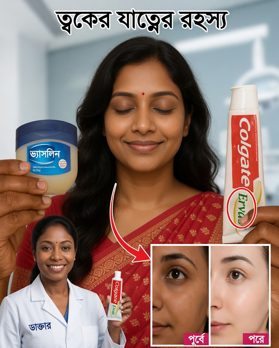 টুথপেস্ট এবং ভ্যাসলিন: ভাইরাল ত্বক-যত্ন কৌশল উন্মোচিত